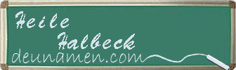 Heile Halbeck Visitenkarte